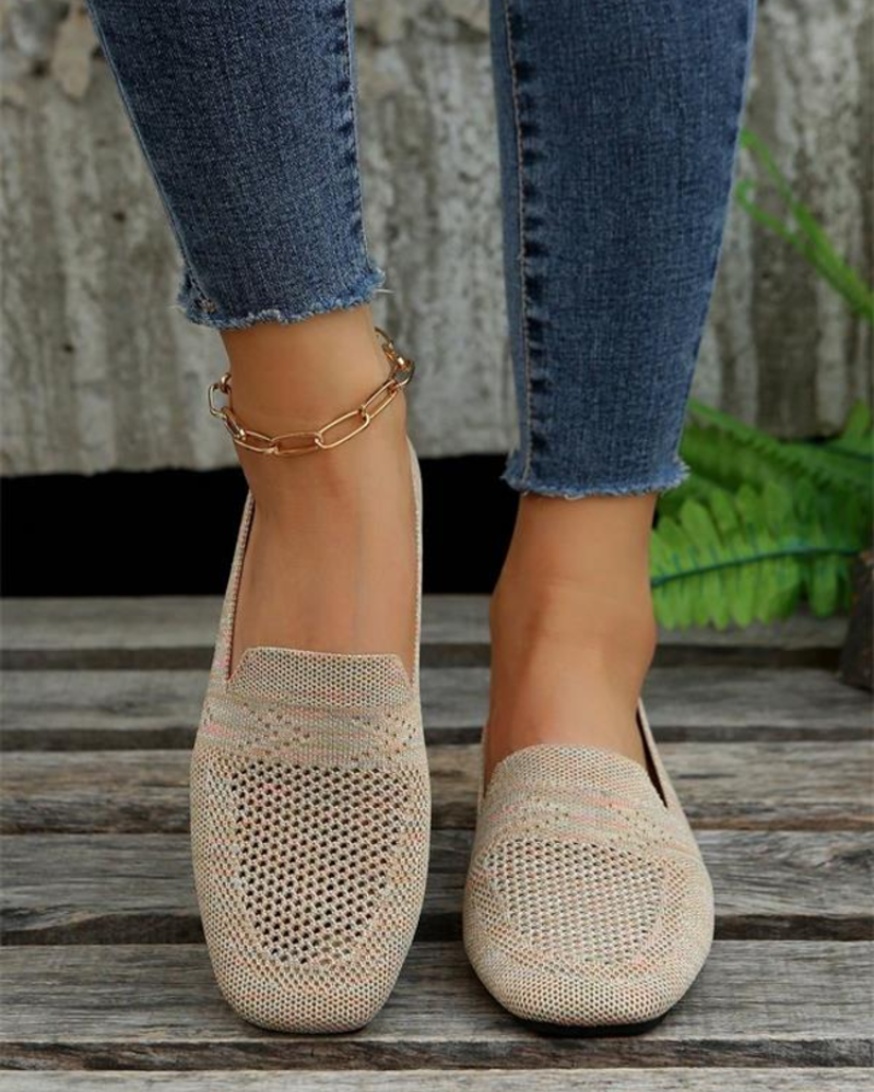 Jasmine Women's Mesh Slip-On Shoes – Lightweight Breathable Walking Sneakers