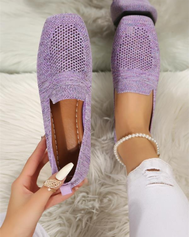 Jasmine Women's Mesh Slip-On Shoes – Lightweight Breathable Walking Sneakers
