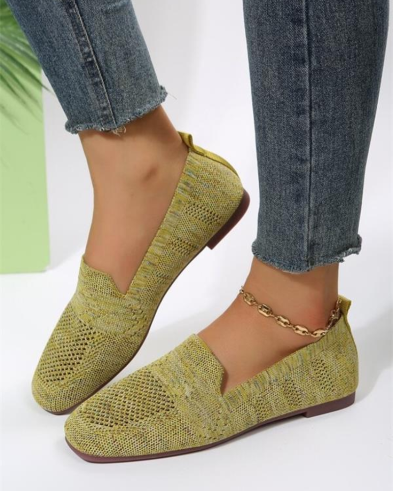 Jasmine Women's Mesh Slip-On Shoes – Lightweight Breathable Walking Sneakers