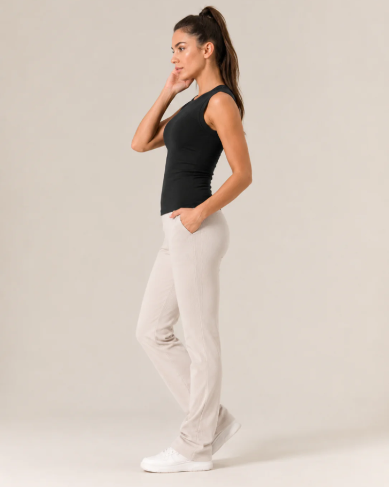 Chelsea Women's Sleeveless Top – Crew Neck Minimalist Layering Basic