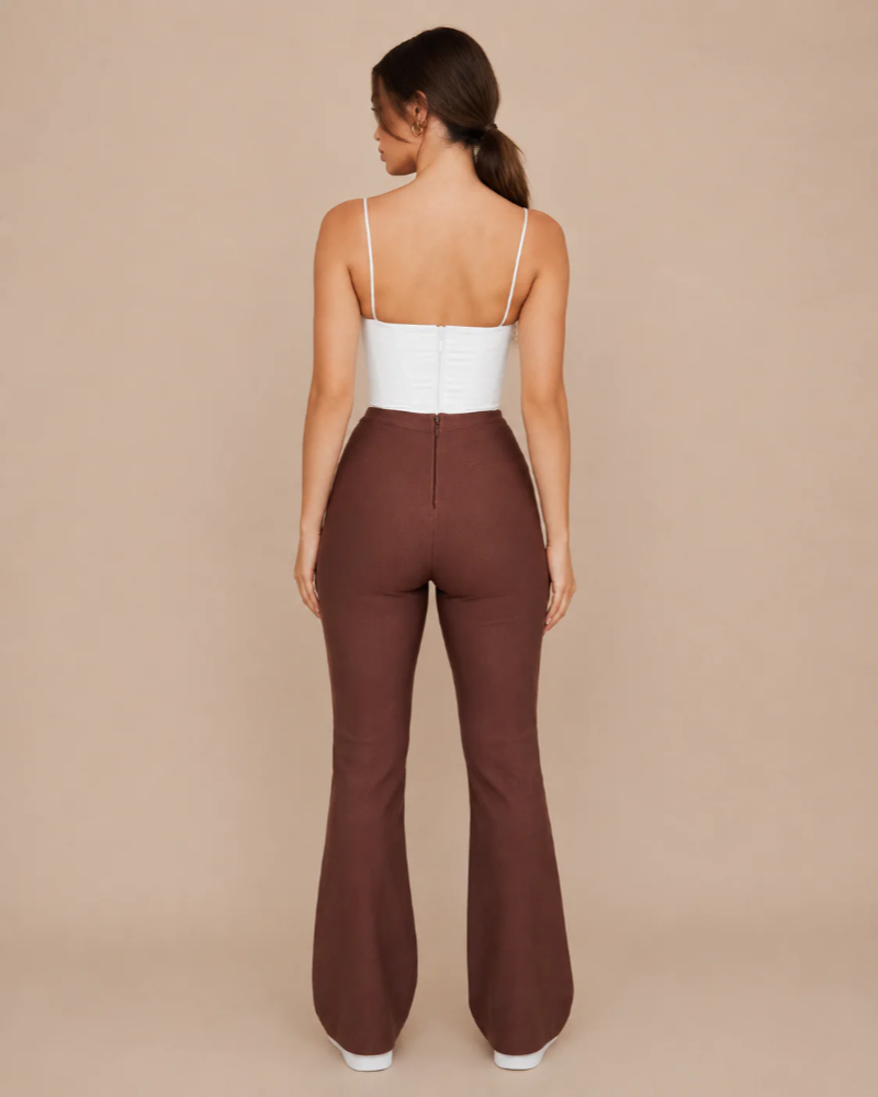 Heather Women's White Corset Crop Top – Structured Bodice with Thin Straps
