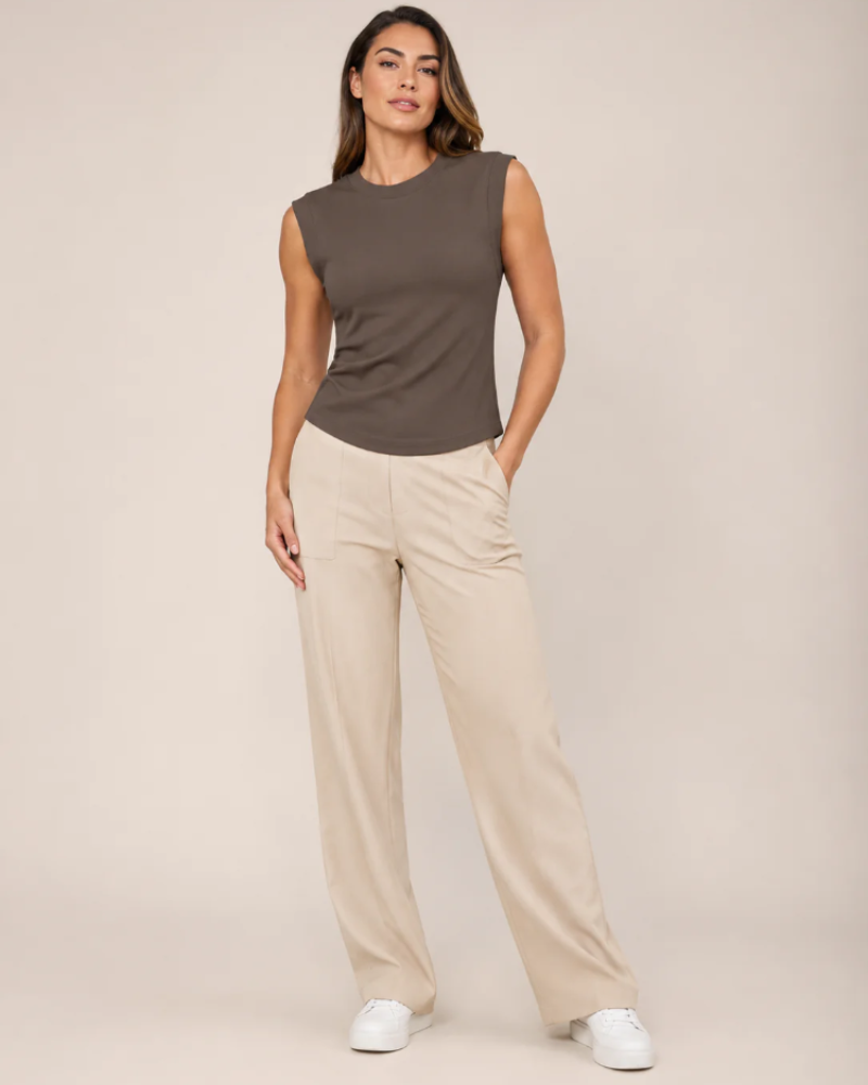 Chelsea Women's Sleeveless Top – Crew Neck Minimalist Layering Basic